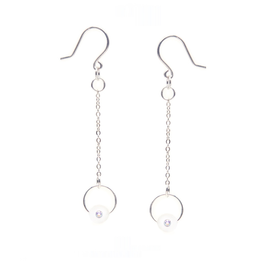 Twin Planet Drop Earrings